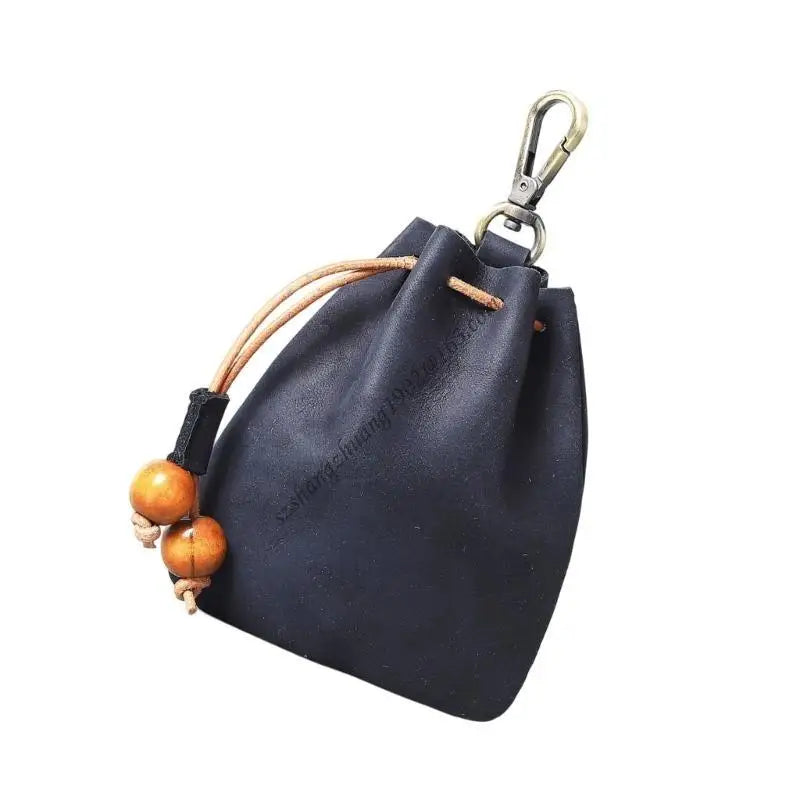 Q6RB Leather Jewelry Display Small Hanging Solution Storage Bag Perfect for Earrings Bracelets Closet Bathroom Storage