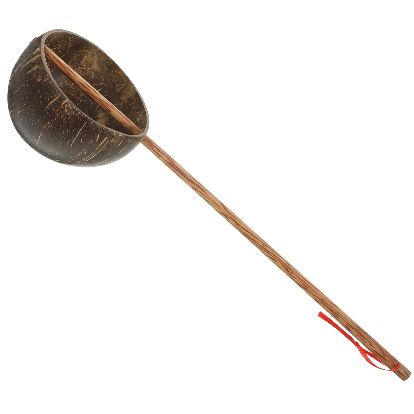 Wooden Coconut Shell Water Scoop Sturdy Bath Spoon Multipurpose Kitchen Ladle Creative Sauna Spoon Household Bathroom Scoop