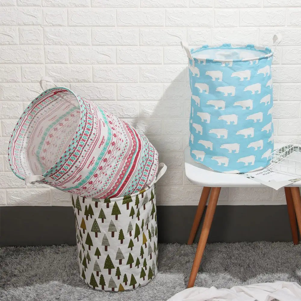 Modern Design Large Home Sundries Bucket Dirty Clothes Bag Storage Hamper Laundry Basket