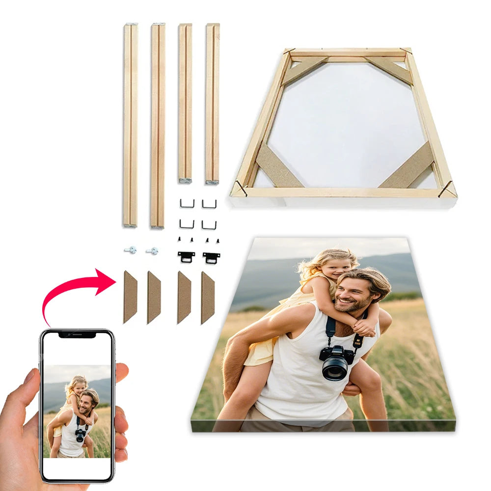 1Pc Custom Canvas Poster Personalized Home Decor Wall Art Customized Gift Room Decoration Creative Customizable Present