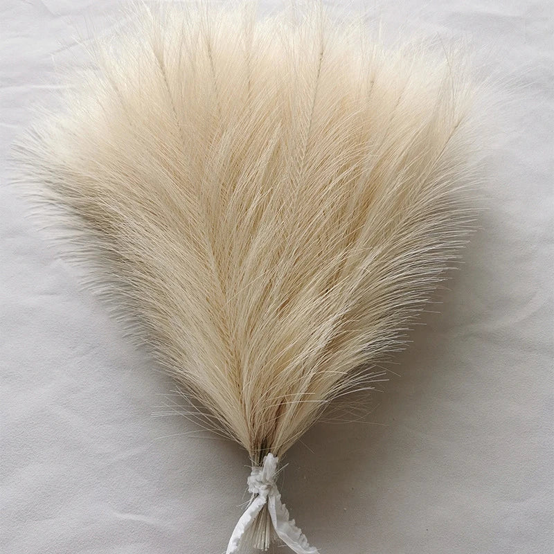 10/20pcs Simulated Reed Feather Pampas Grass Home Porch Wedding Party Garden Decoration Flower Vase DIY Accessories False Plant