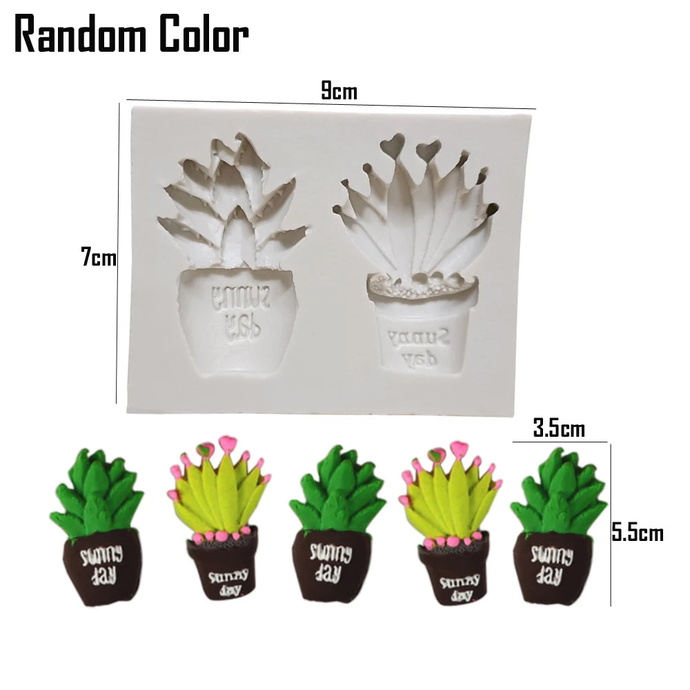 Kinds of Cactus Candle Candy Silicone Mold Aromatherapy Gypsum diy Handmade Succulent Plaster Resin Soap Baking Mould M2740