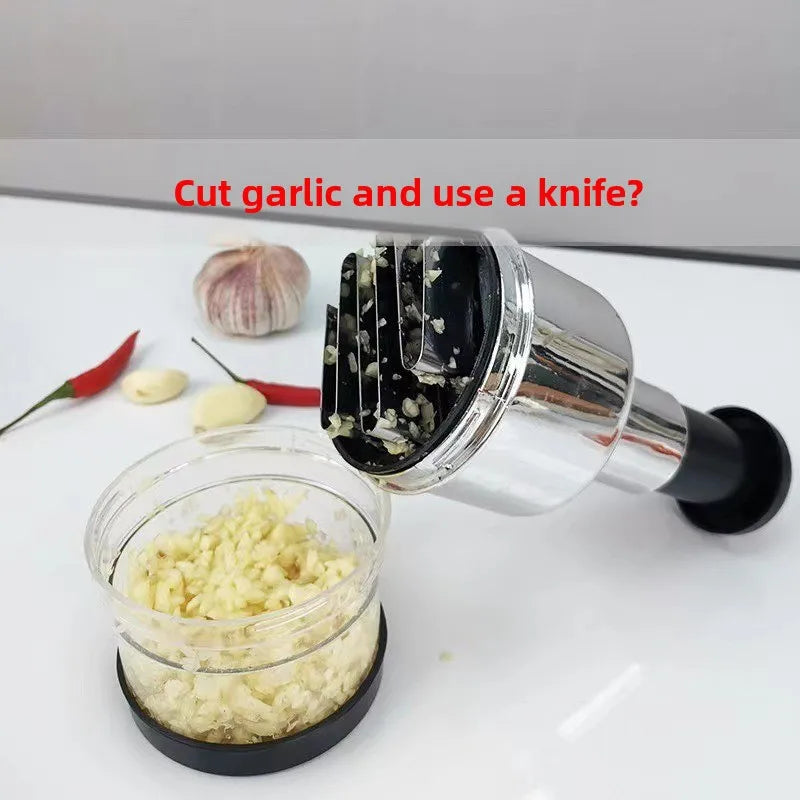 Papadao Garlic Press Kitchen Garlic Clay Artifact Manual Crusher Multi-functional Salmon Cutting Vegetable