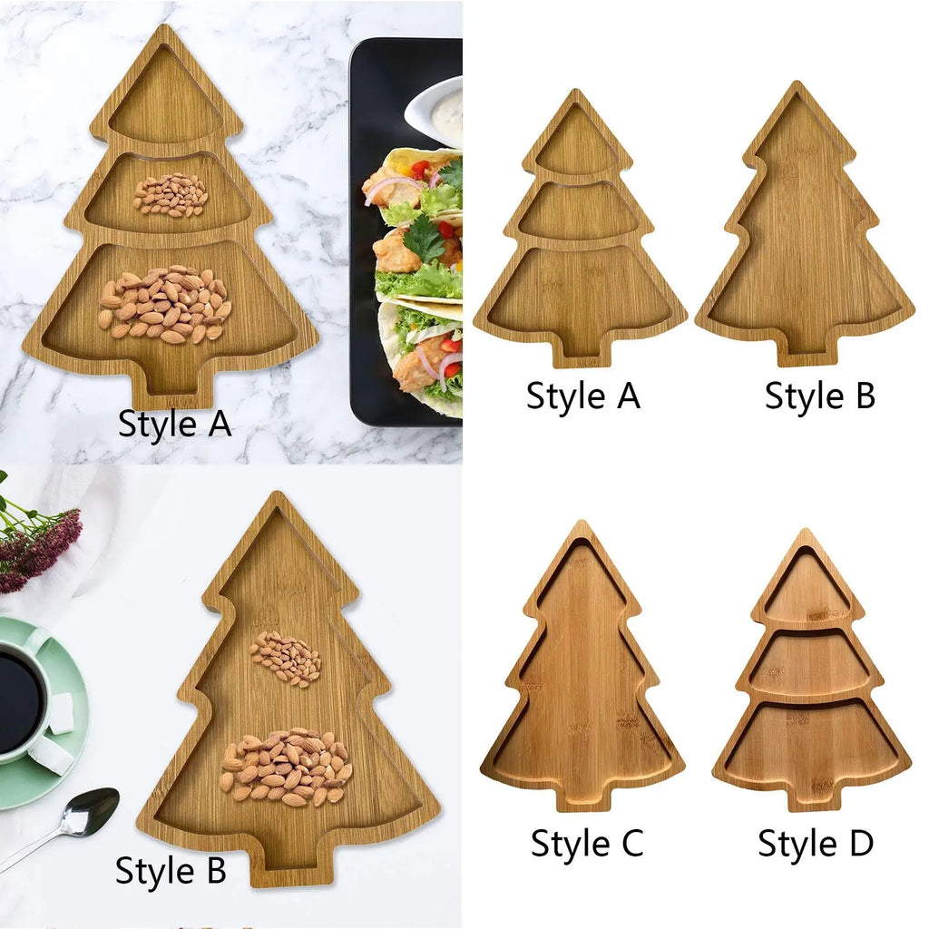 Christmas Serving Tray Dish Dinnerware Serveware Food Plate Serving Platter for Home Decor Kitchen Party Coffee Table Appetizer