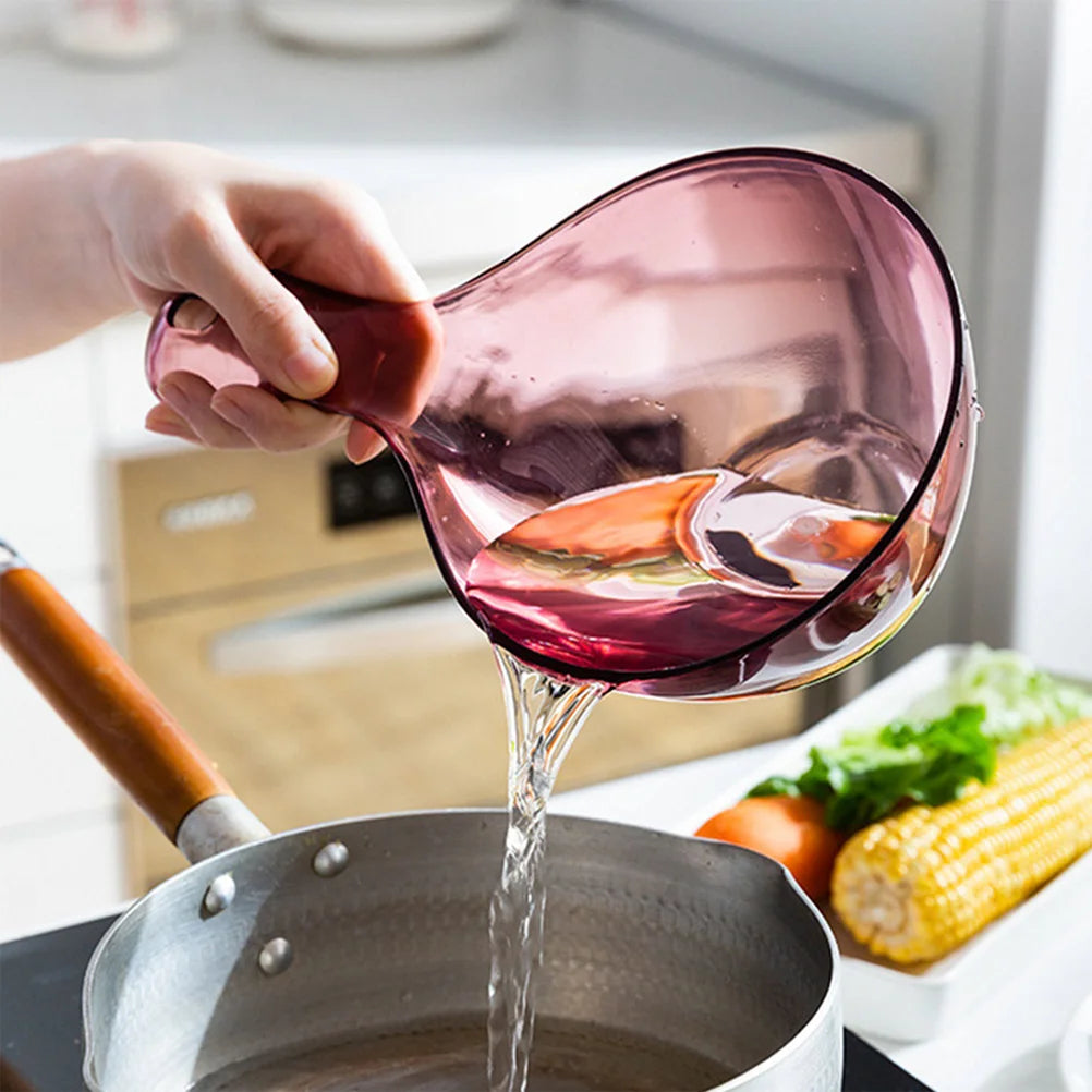 Water Scoop Large Capacity Reusable Kitchen Utensil Thickened Handle Hanging Hole Design Long Handle Household Water Ladle