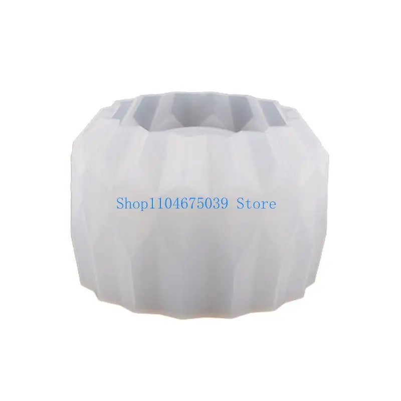 5asd Succulents Flower Pot Mold Round Vase Plaster Cement Molds Holder Mould