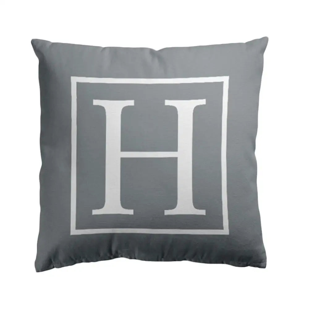 Pillow Cover Cushion Case 45x45cm English Letter Print Home Sofa Bed Car Decor