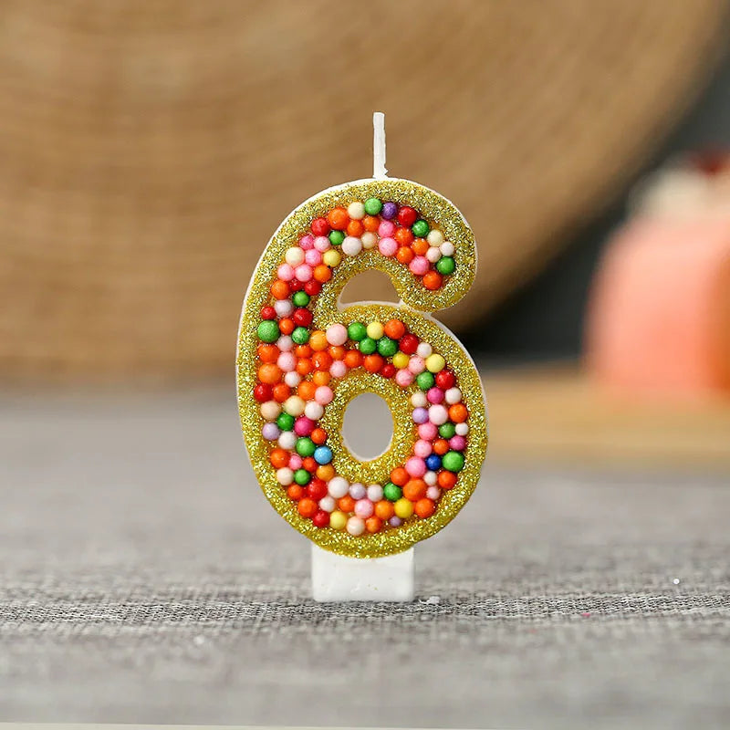 Colorful macarons 0-9 can be freely combined with digital candles. Birthday candles are perfect for high-end baking cake decorat