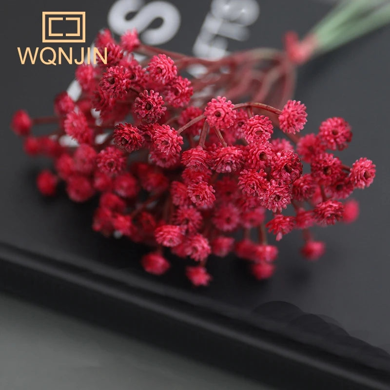 Simulated Flowers, Retro Autumn Babysbreath, Small Bouquets Flowers for Home Decoration, Flower Arrangement Accessories