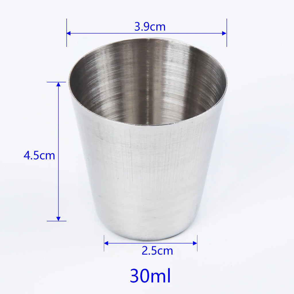Stainless Steel 30/70/180/320ml Beer Cola  Cup For Bar Coffee Shop Kitchen Dining Bar Drinkware