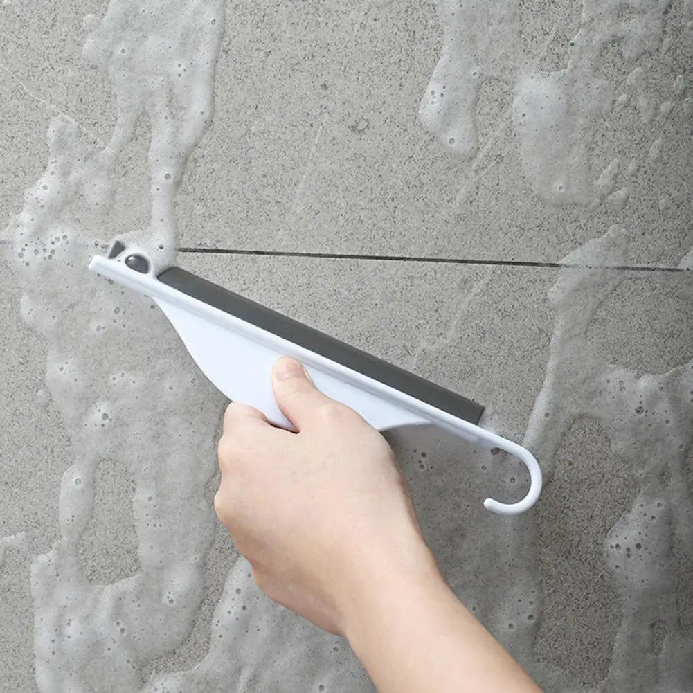 Curved Widened Handle Wiper Mini Countertop Tpr Scraper for Bathroom Glass Portable Scratch-free Wipe Tool for Effortless