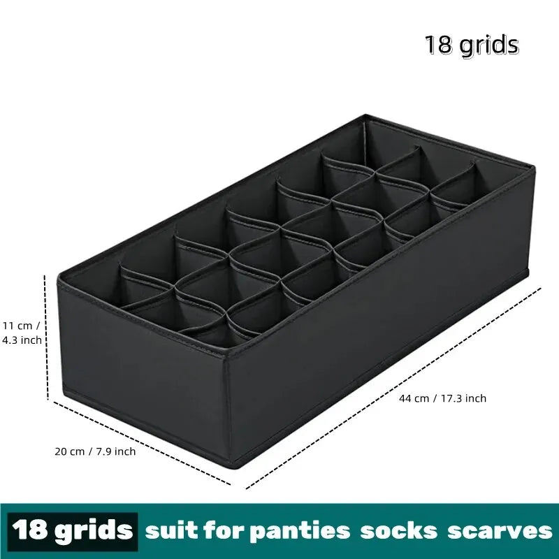 1pc Fabric Underwear Storage Box Drawer Organizers For Closet Organization And Storage Of Socks Underwear Ties And More