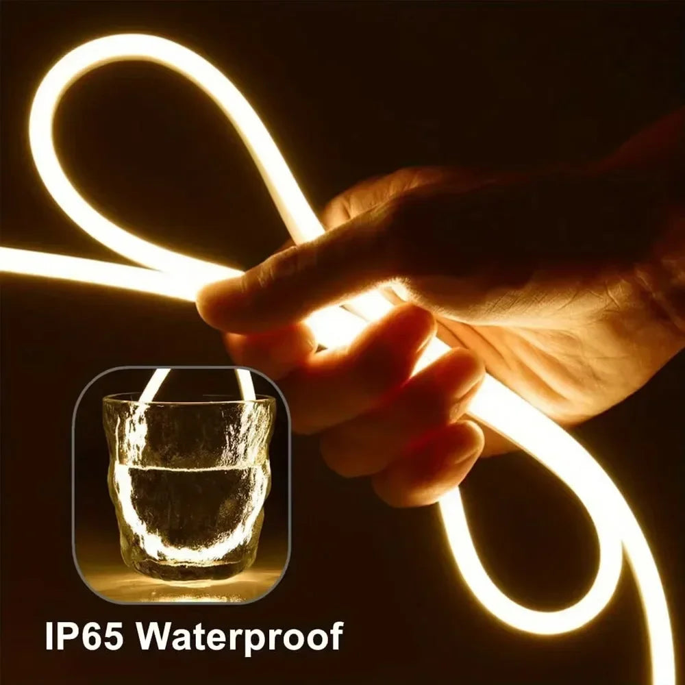 Neon LED Light Strip USB 5V Waterproof Flexible Rope with Motion Sensor Switch Room Decoration TV Backlight Gaming Setup Decor