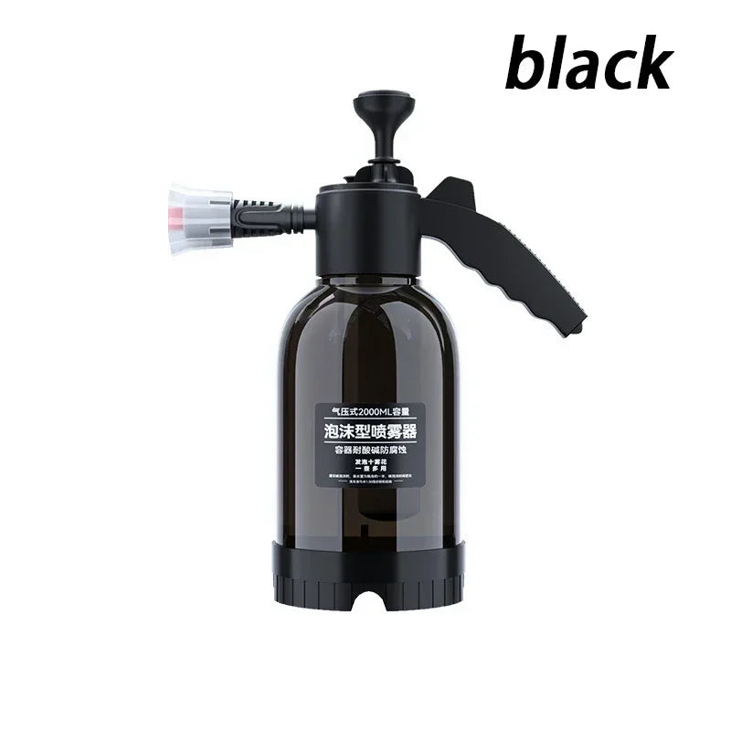 2L Foam Sprayer Car Wash Hand-held Foam Watering Can Air Pressure Sprayer Plastic Disinfection Water Bottle Car Cleaning Tools