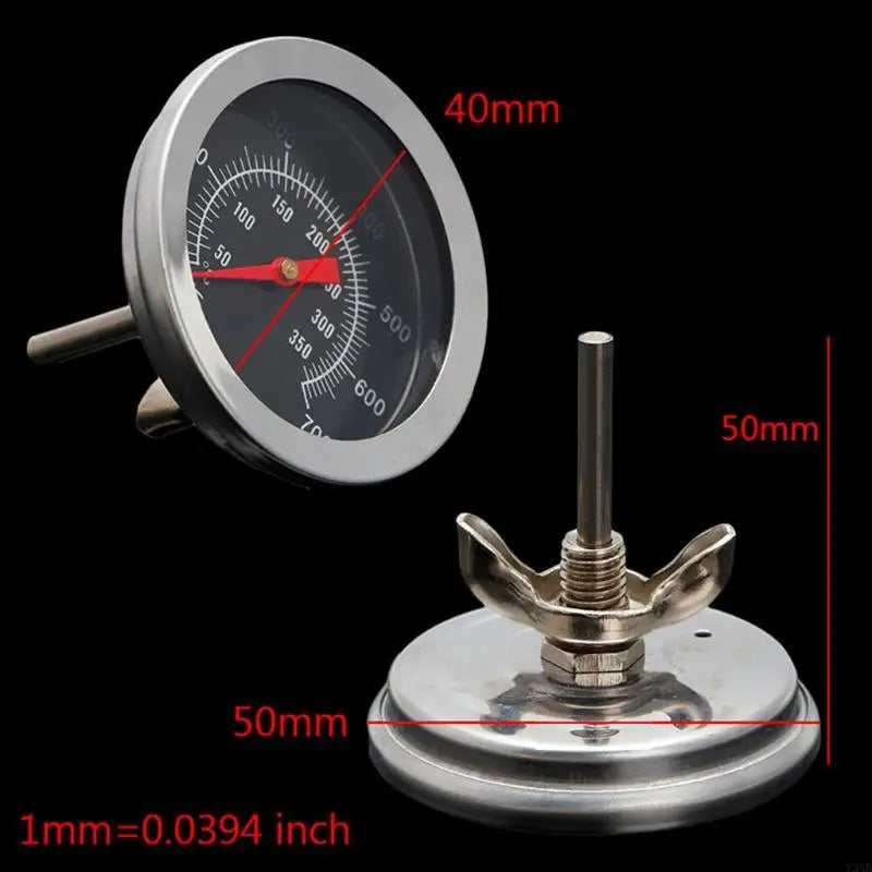 Y3NB New BBQ Grill Thermometer Temp Gauge Outdoor Barbecue Camping Cook Tool