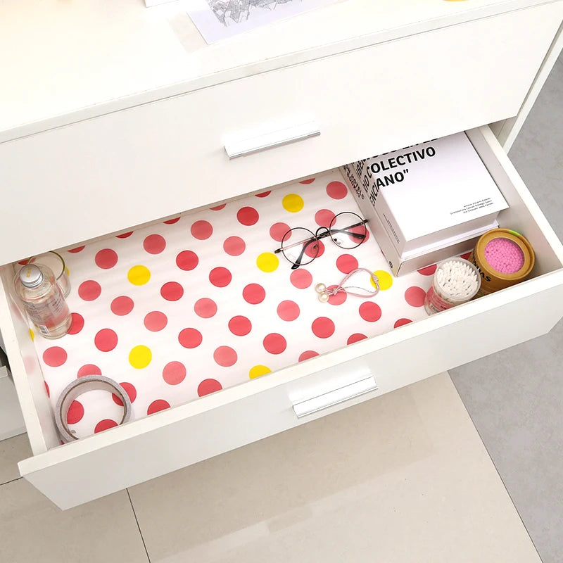 Reusable Drawer Mat Contact Paper Cabinet Liner Moisture-proof Waterproof Dust Proof Non-slip Kitchen Table Shelf Liner Pad