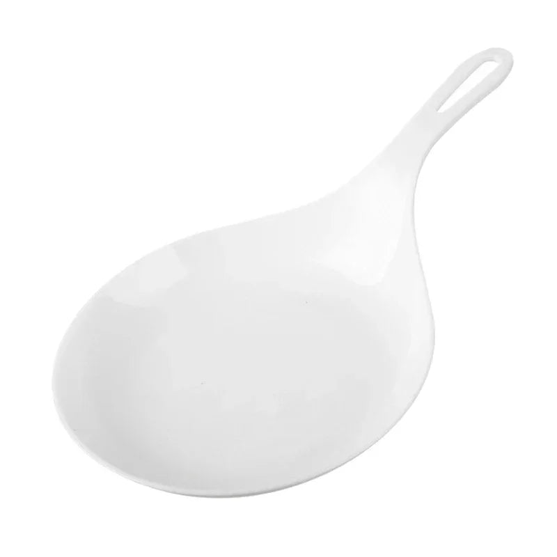 Korean Handheld Dish Fashion with Handle Large Spoon Tray Fries Fried Chicken Snack Plate Fruit Dessert Cake Platter New 2025