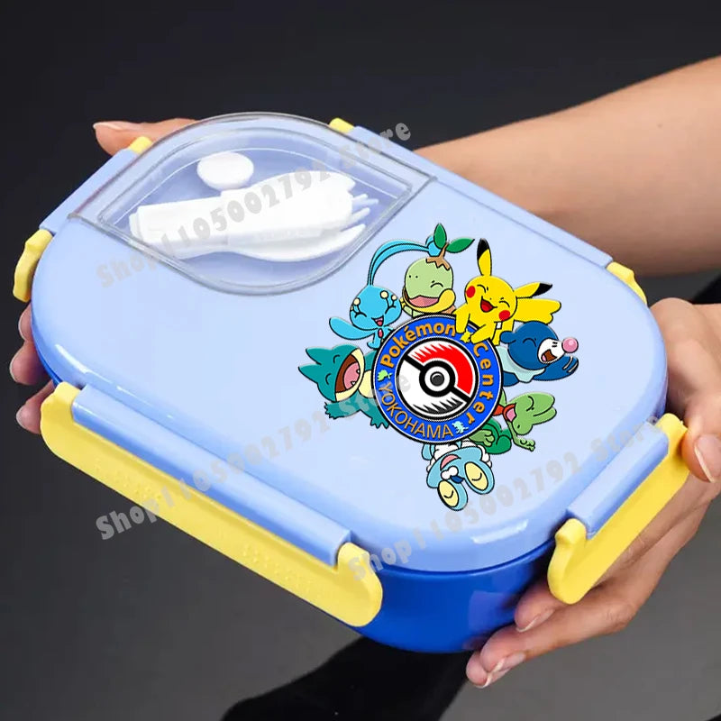 Pikachu Pokemons Girl Boy Cartoon Lunch Boxs Student Charmander Portable Bento Case Insulated Lunch Box Kids Birthday Cute Gift