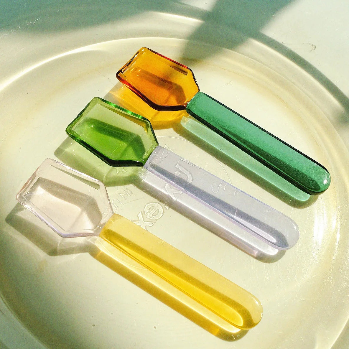 Glass Spoon Creative Cute  Stirring Spoon for Coffee Dert Ice Cr aron Sle Korean Version Dining Utensils