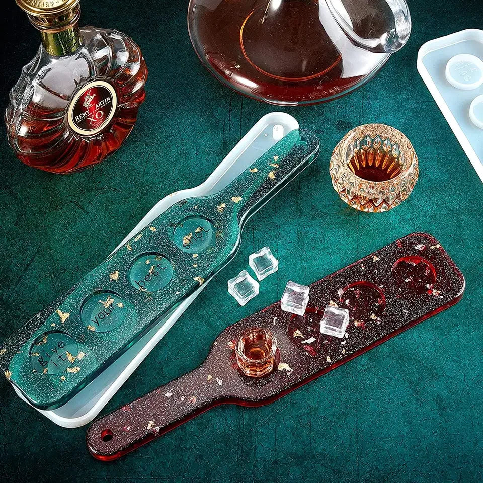 Champagne Glass Mold Silicone Mould Wine Rack Tray Serving Board Wine Glass Holder Epoxy Resin DIY Craft Making Home Decor Tool