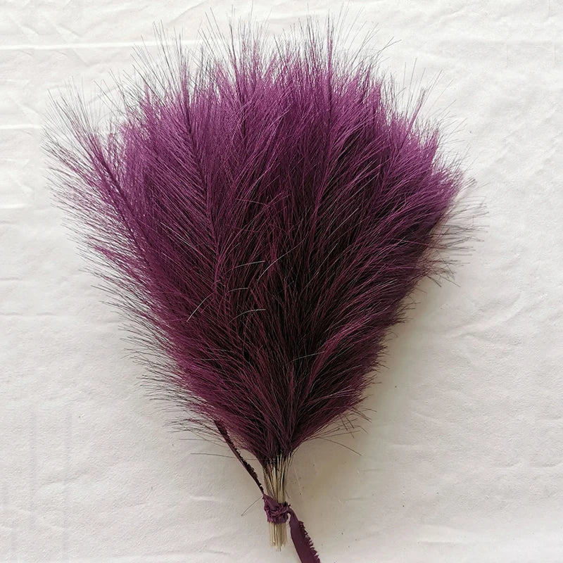 10/20pcs Simulated Reed Feather Pampas Grass Home Porch Wedding Party Garden Decoration Flower Vase DIY Accessories False Plant