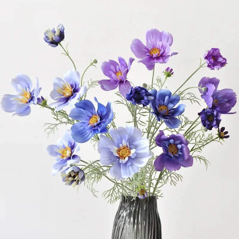 78CM Artificial Flower Plush Queen Cosmos Silk Flower Simple Home Decoration Bouquet Single Large Gesang Flower