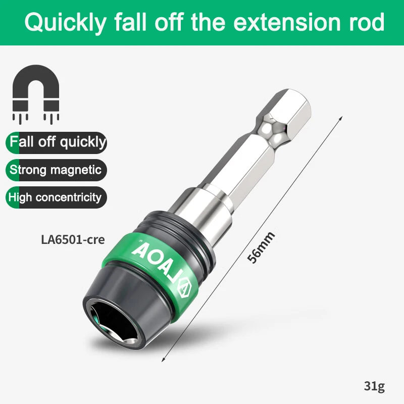 LAOA Screwdriver Bit Adapter Electric Drill Connector Rod Quick - release Connector Rod Bit Extension Rod