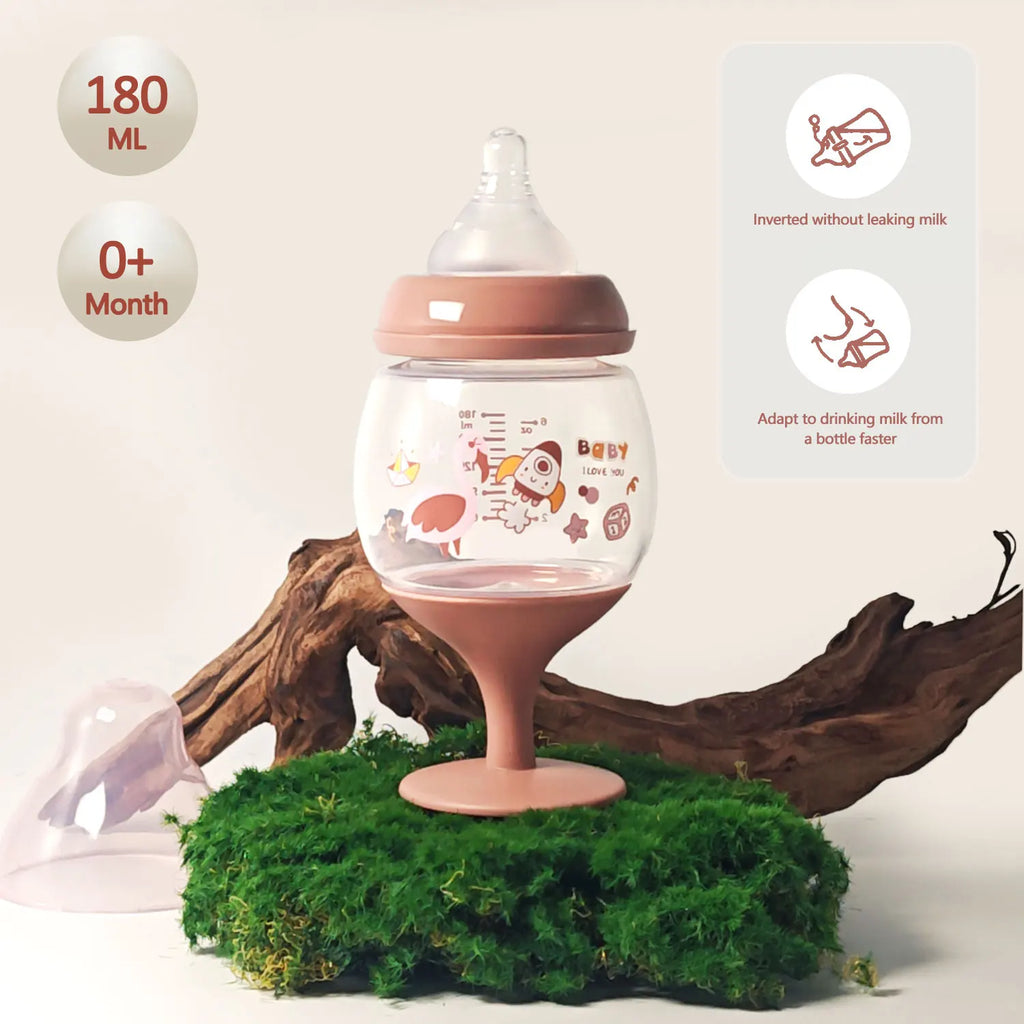 180ml goblet baby bottle, photography accessories, baby drinking water, household cup, direct drinking juice,Christmas gift
