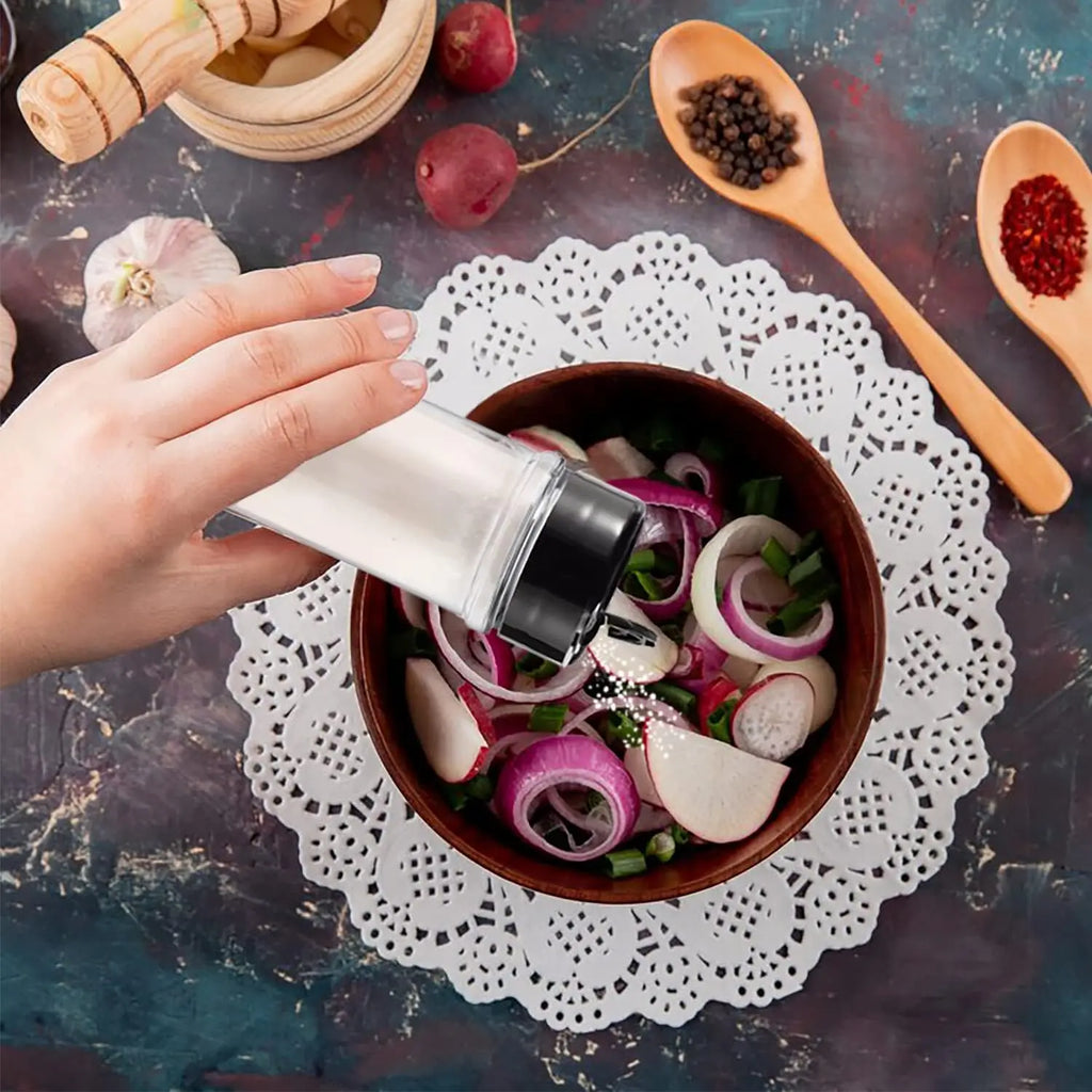 100ml plastic spice jar with shaker lid Label and pens seasoning container 3.5oz spice container with black lid seasoning jar fo