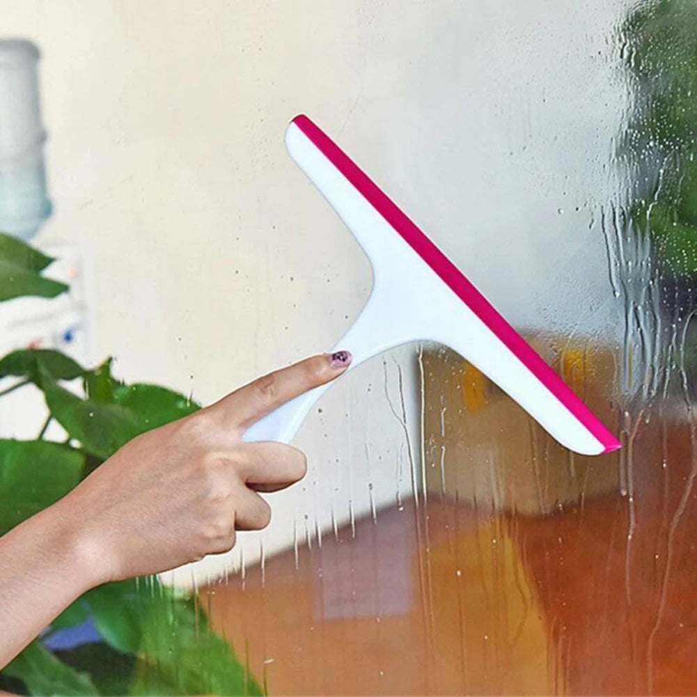 New Glass Window Wiper Soap Cleaner Squeegee Shower Bathroom Mirror Cleaning Brush