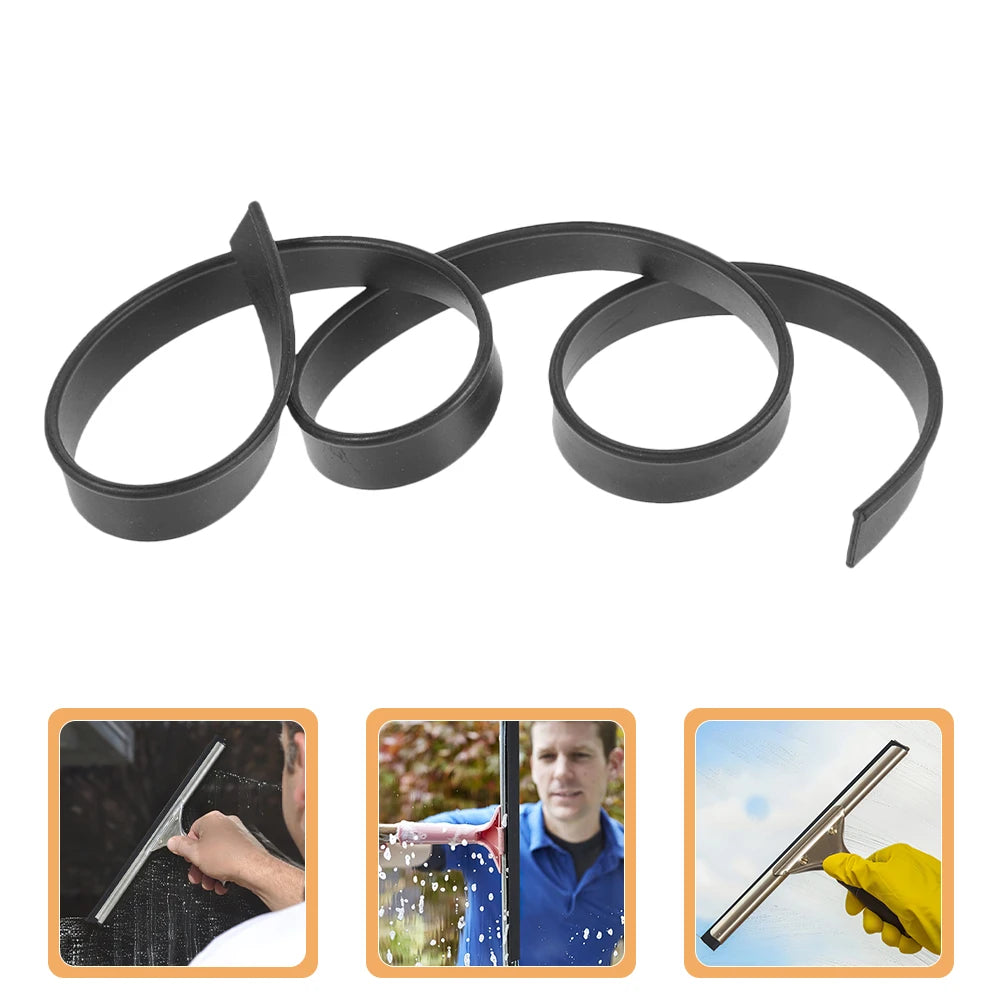 2Pcs 105cm Glass Scraper Strip Replacement Silicone Wiper for Home Windows Bathroom Car Cleaning Squeegee Glass Wiper