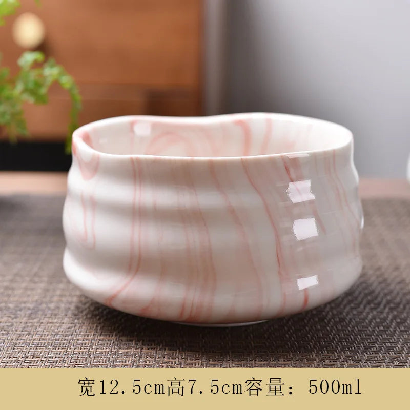 Matcha Bowl Ceramic Tea Set Accessories Tea Set Japanese Tea Ceremony Song Dynasty Tea Salad Soup bowl Special Matcha tea bowl