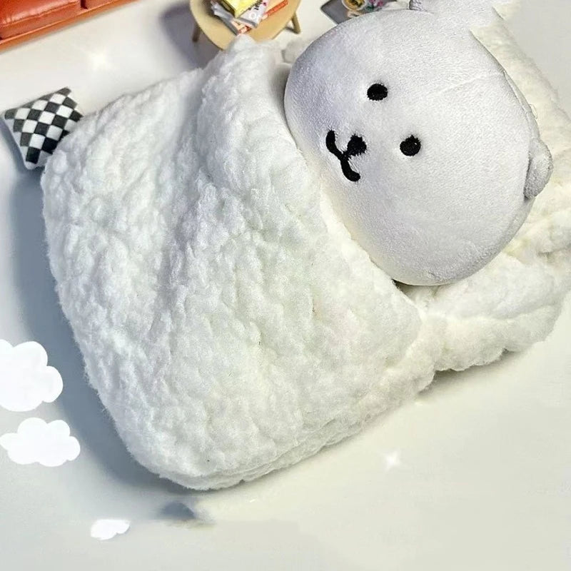 Furniture Comforter 10CM Doll Bed Doll Accessories Bed Soft Doll Bedding Quilt Pillow Doll Sleeping Bag DIY Toy