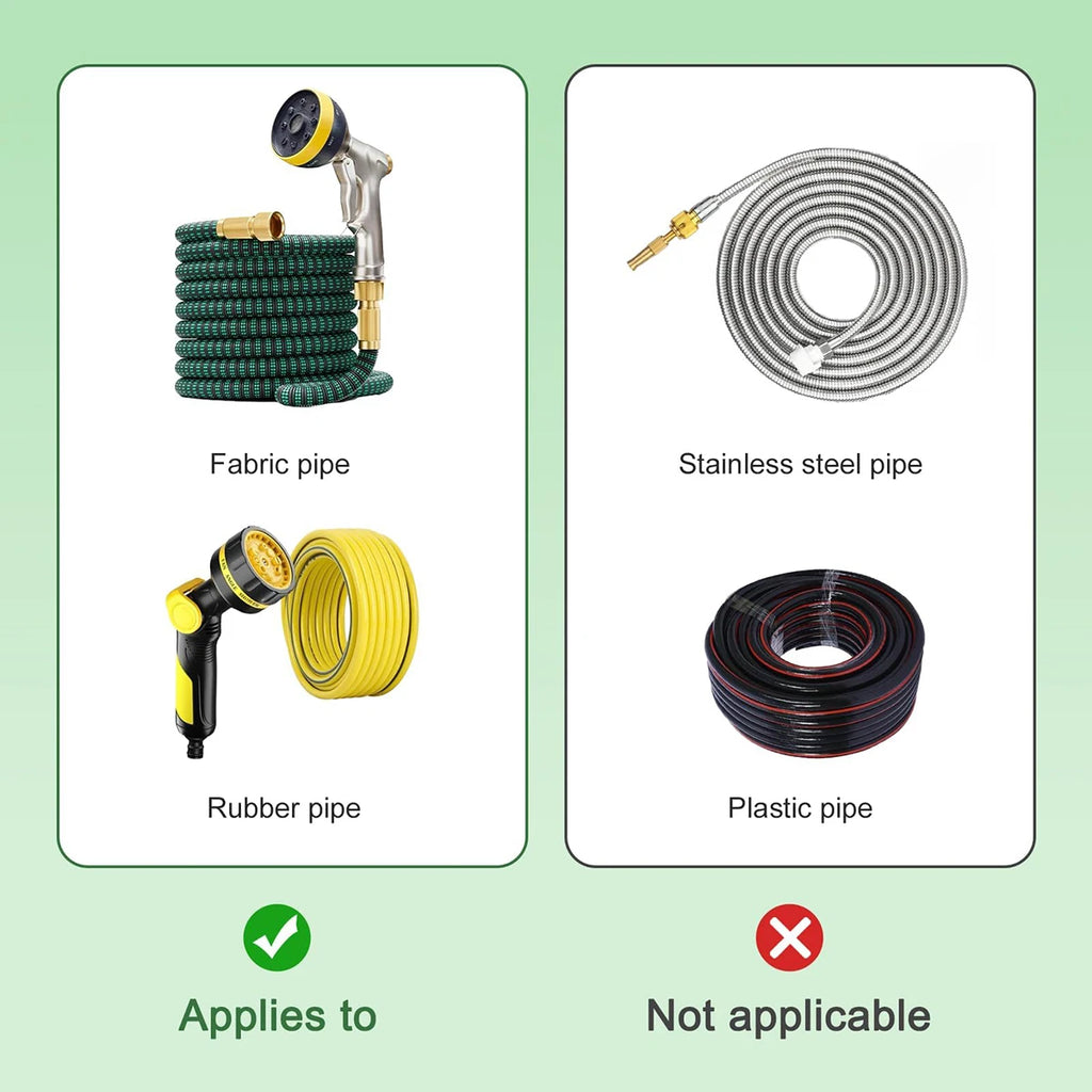 Expandable Garden Hose Repair Kit, Hose Connector Fitting for 5/8" 3/4" Hose Garden Hose Parts Connectors, Hose Repair Connector