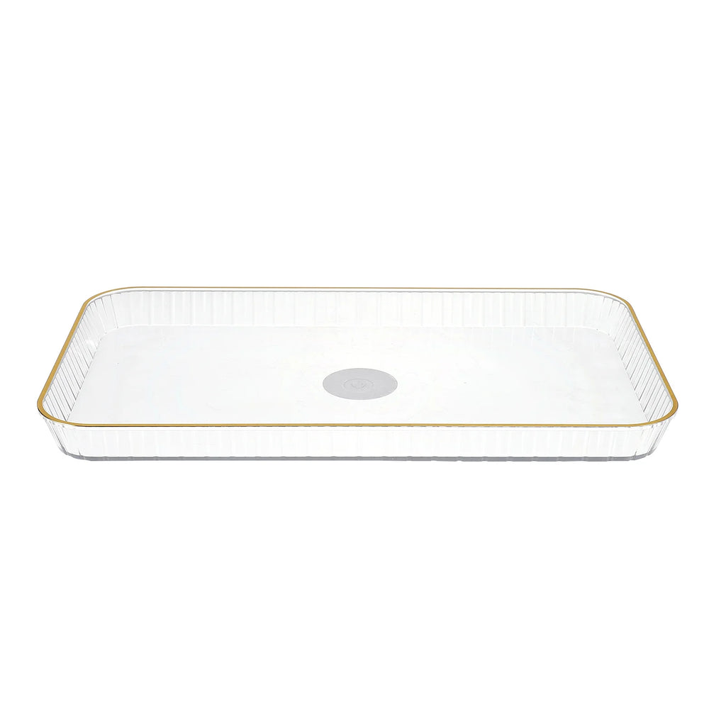 2 Pcs PET Material Fruit Snack Tray Elegant Serving Platters Dessert Container Party Candy Holder Thick Texture Smooth