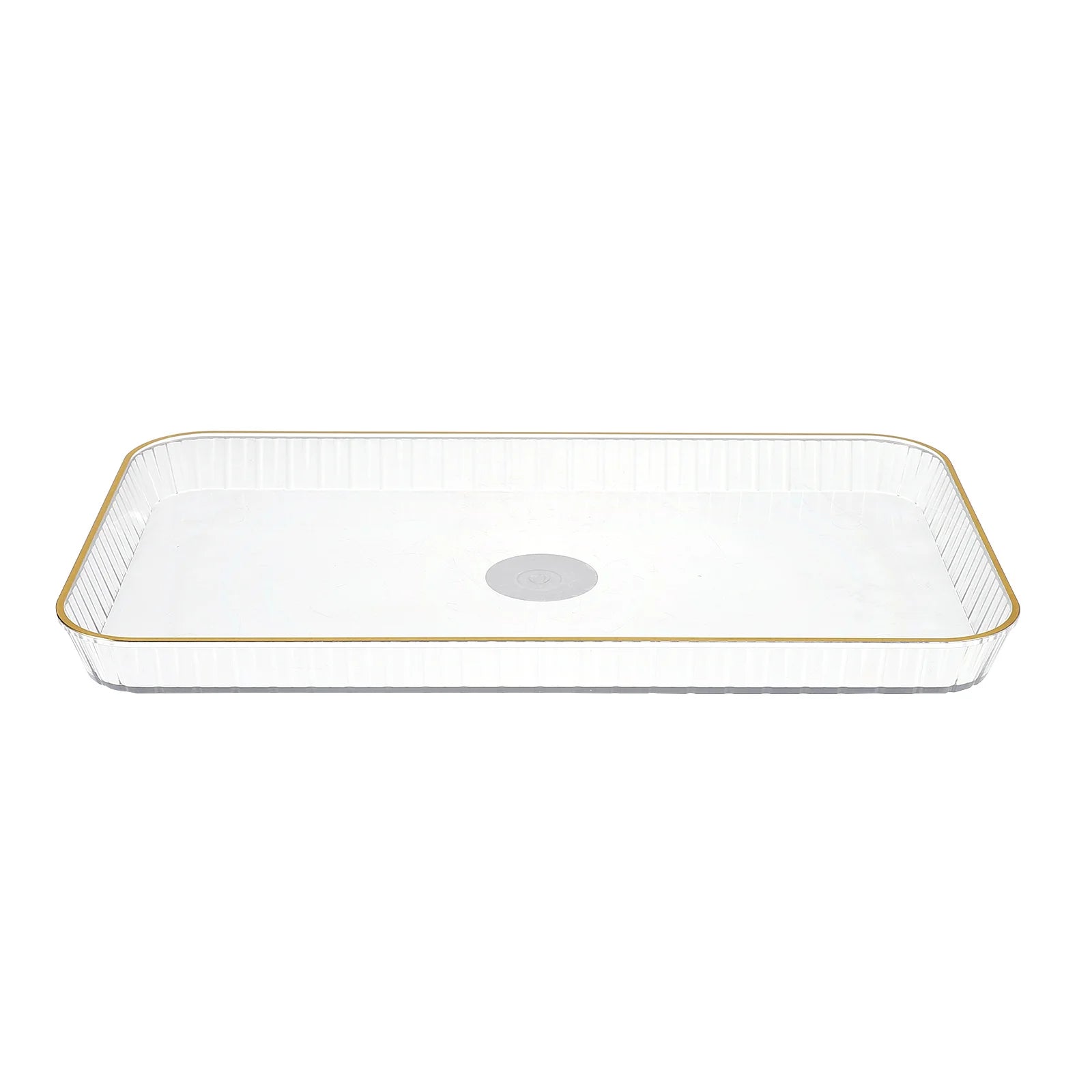 2 Pcs PET Material Fruit Snack Tray Elegant Serving Platters Dessert Container Party Candy Holder Thick Texture Smooth