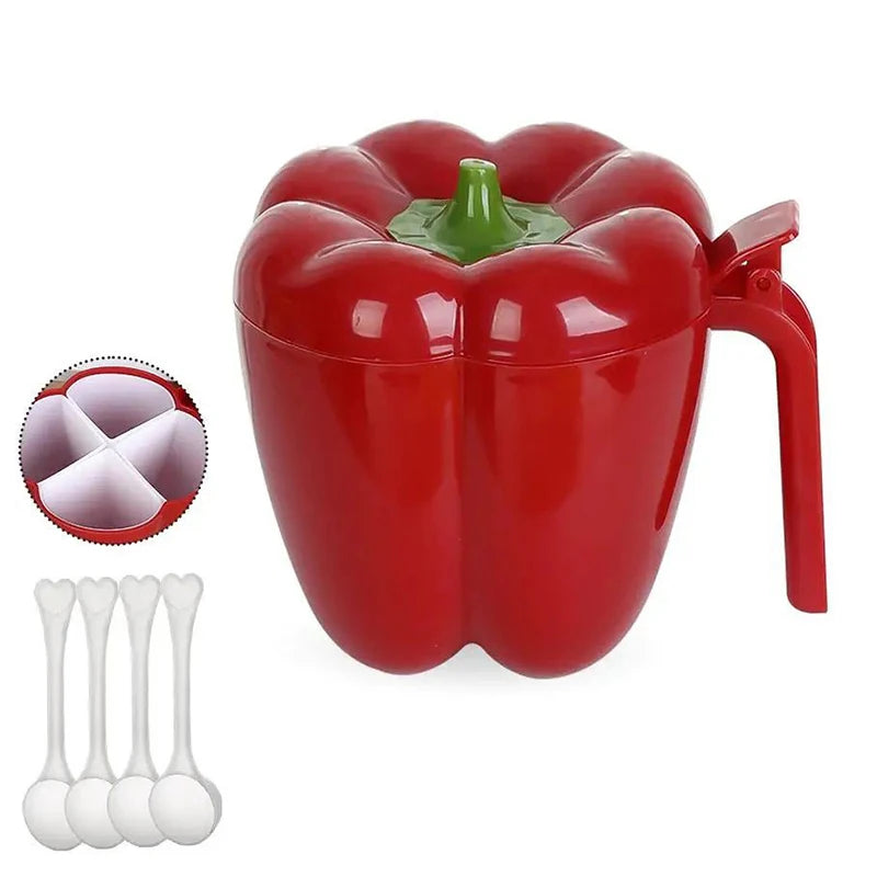 1Pc Plastic Creative Seasoning Jar Container Spice Rack Organizer Outdoor Camping Seasoning Bottle Kitchen Gadget Set