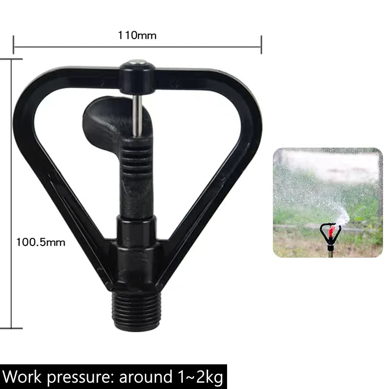 2PCS Spray Rotating Nozzle Garden Greenhouse Atomization System Dripper Drip Refraction Roatory Irrigation Mist Emitter Stake