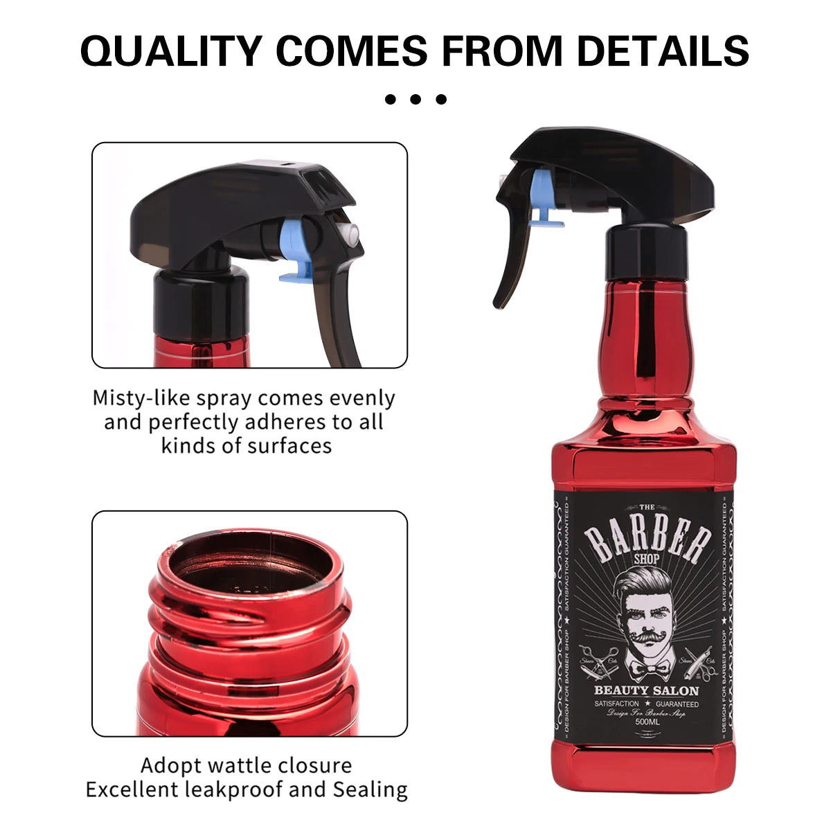 Professional Salon Barber Spray Bottle Refillable Fine Mist Empty Watering Can Water Sprayer Barbershop AccessoriesHair Tools