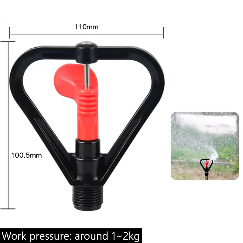 2PCS Spray Rotating Nozzle Garden Greenhouse Atomization System Dripper Drip Refraction Roatory Irrigation Mist Emitter Stake