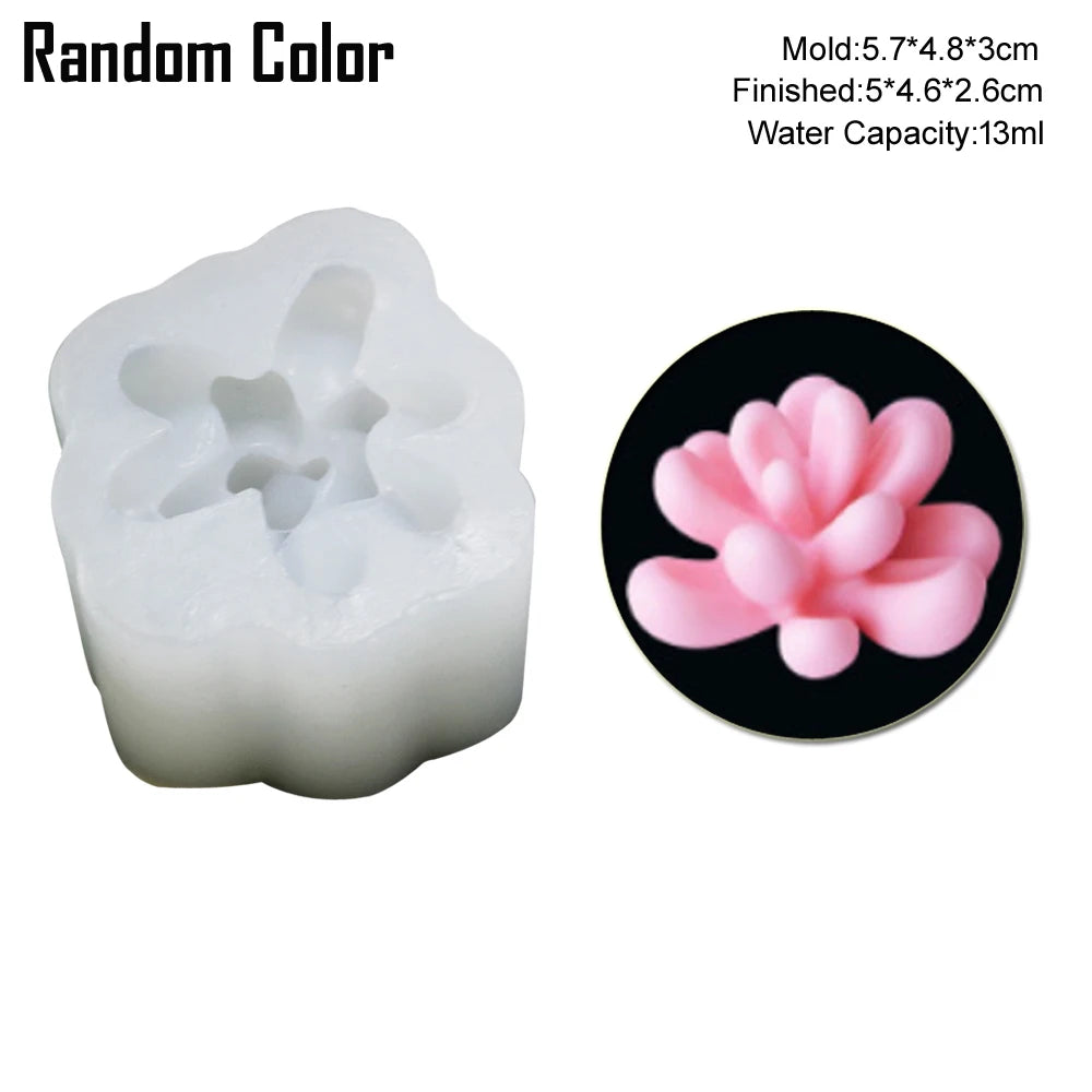 Kinds of Cactus Candle Candy Silicone Mold Aromatherapy Gypsum diy Handmade Succulent Plaster Resin Soap Baking Mould M2740