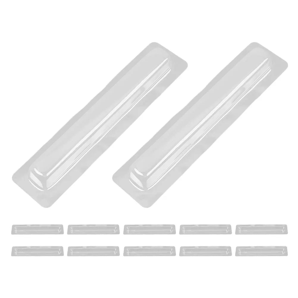 12pcs Plastic Clock Pointer Protection Box Transparent Anti-Squeeze Quartz Wall Clock Hands Arms Cover Shell Movement Parts