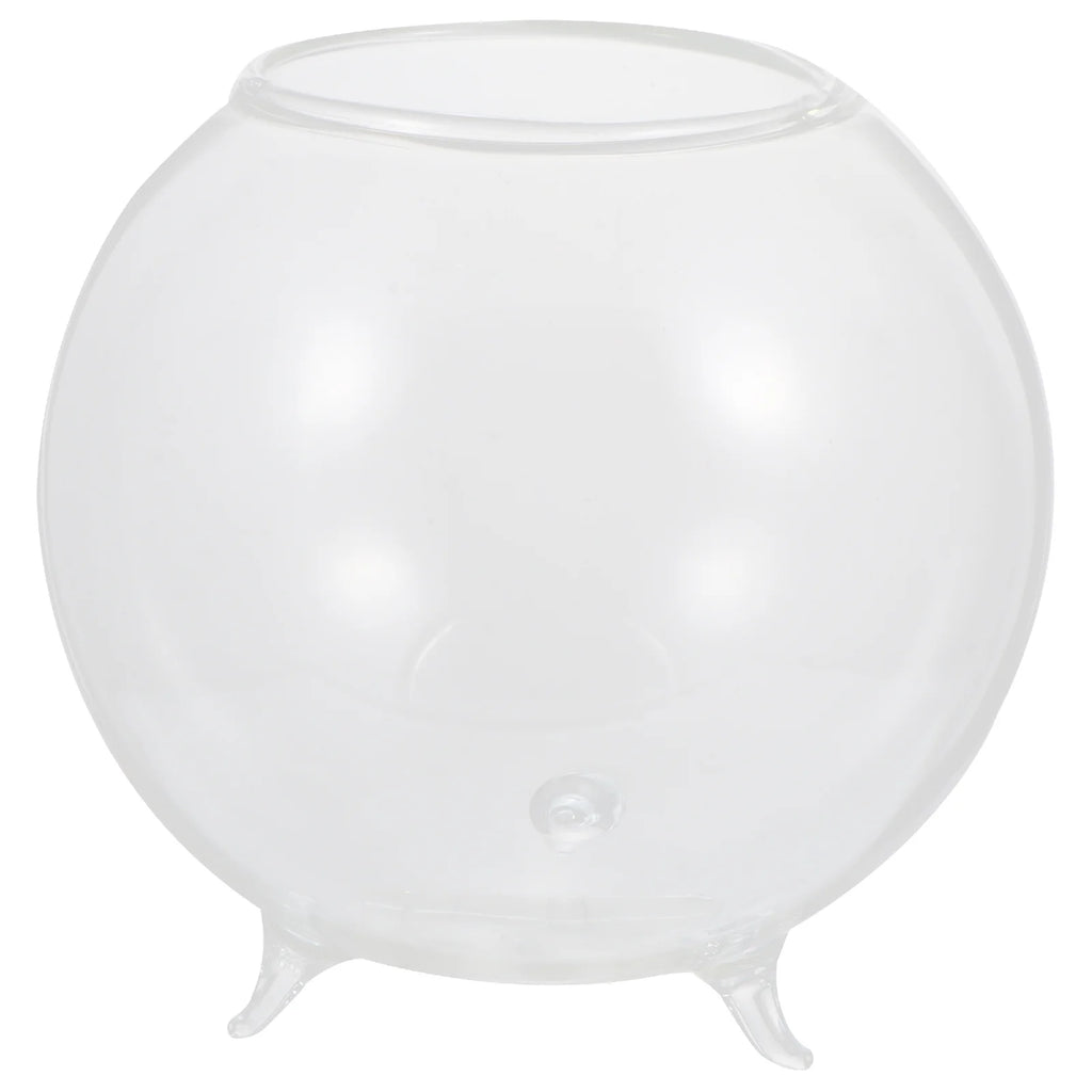 Creative Glass Vase Flower Arrangement Container Transparent Round Modern Chic Home Office Hotel Table Decoration