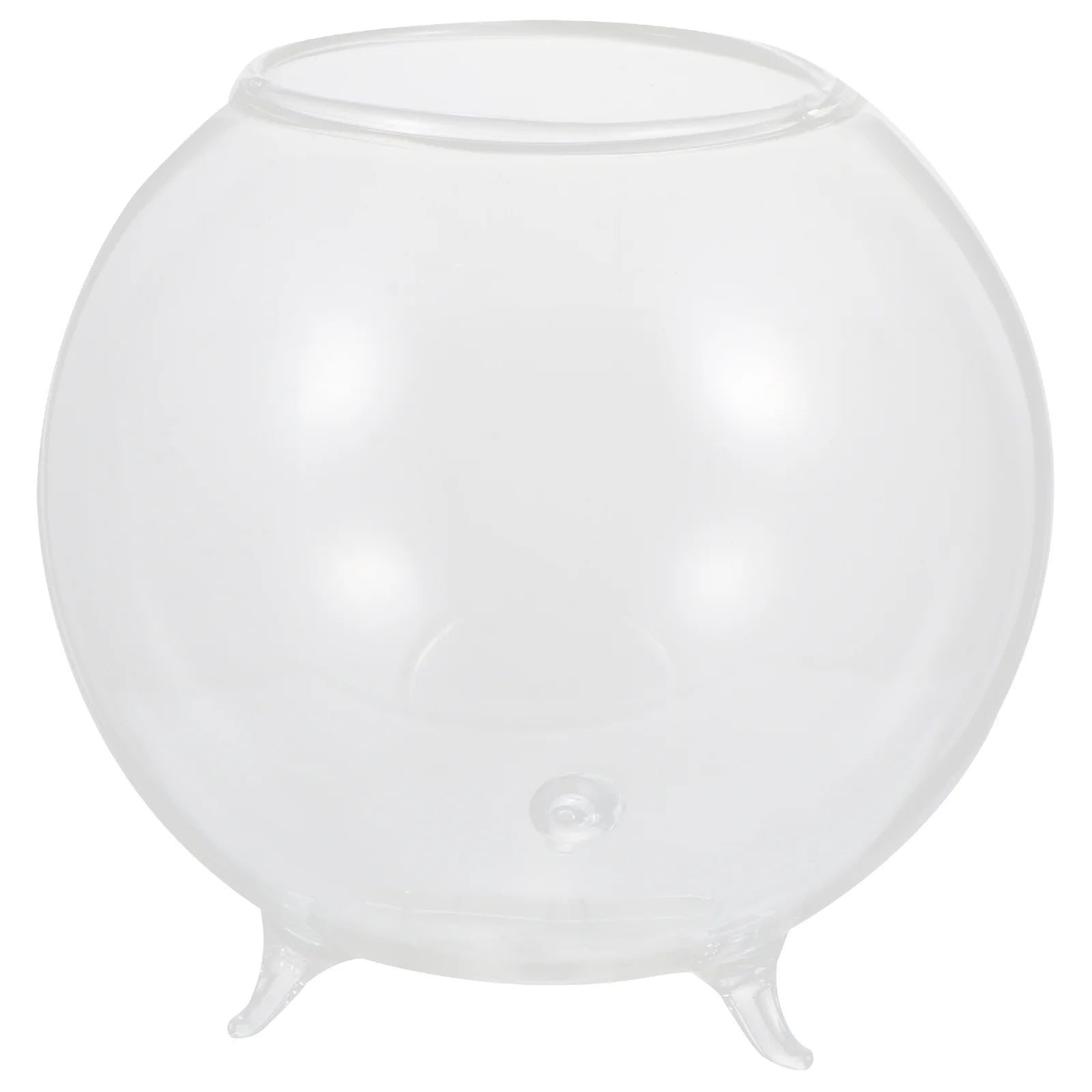 Creative Glass Vase Flower Arrangement Container Transparent Round Modern Chic Home Office Hotel Table Decoration