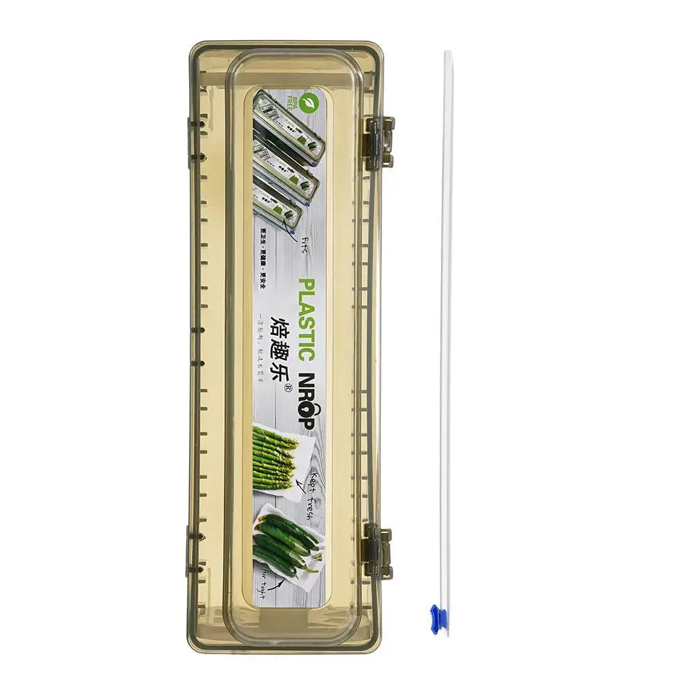 Plastic Wrap Dispenser Fixing Foil Cling Film Cutter Food Wrap Plastic Sharp Dispenser Cutter Organizer Kitchen Tool Accessories