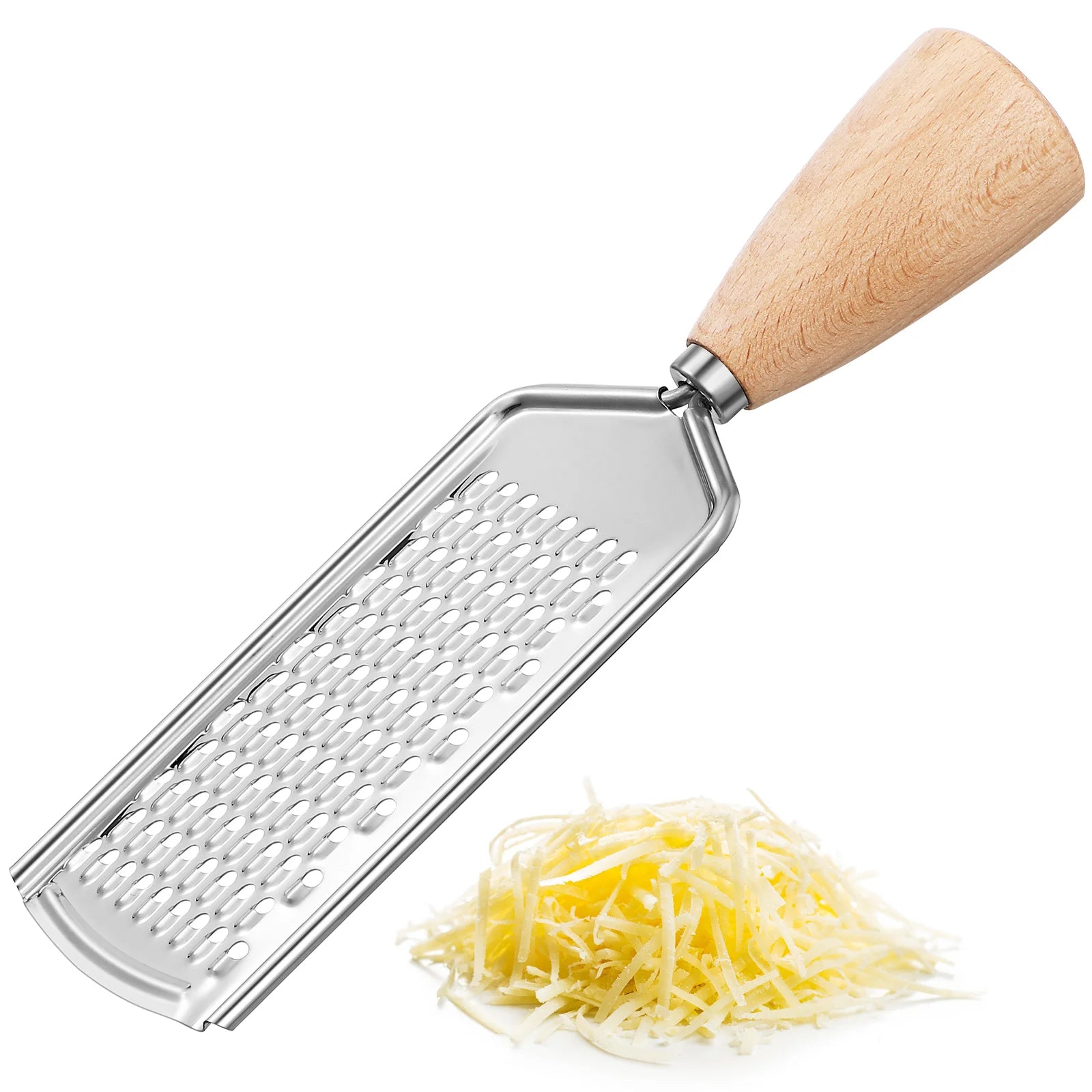 Stainless Steel Grater Cheese Handheld Potato Kitchen Knife for Wooden Garlic Peeler Tool Professional
