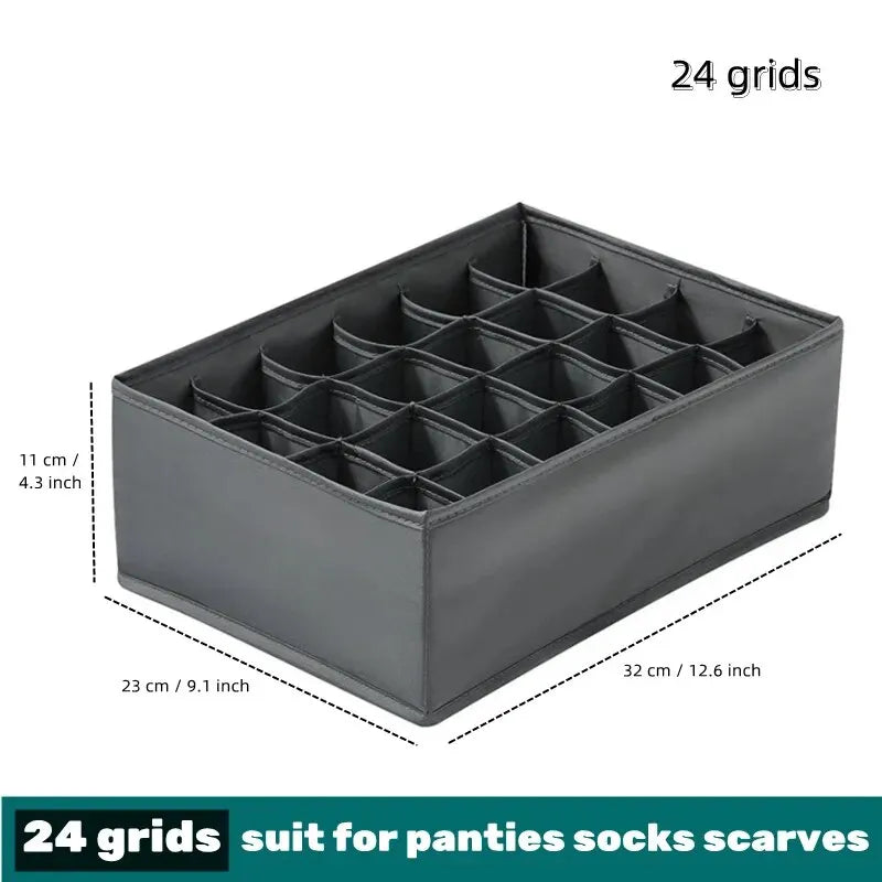 1pc Fabric Underwear Storage Box Drawer Organizers For Closet Organization And Storage Of Socks Underwear Ties And More