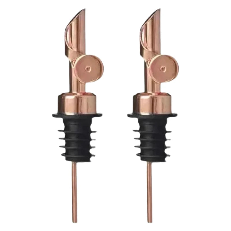 1PC Oil Bottle Stopper Cap DispenserStainless Steel Automatic Open Cap Pour Nozzle Sprayer Leak-Proof Wine Spout Kitchen Tool