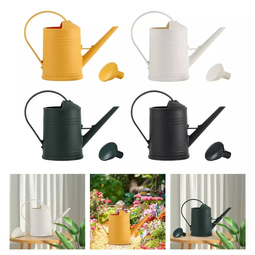 2L Watering Can Pot Long Mouth Garden Plants Flower Spray Water Kettle Plastic Large Capacity Plants Sprinkler for Houseplants