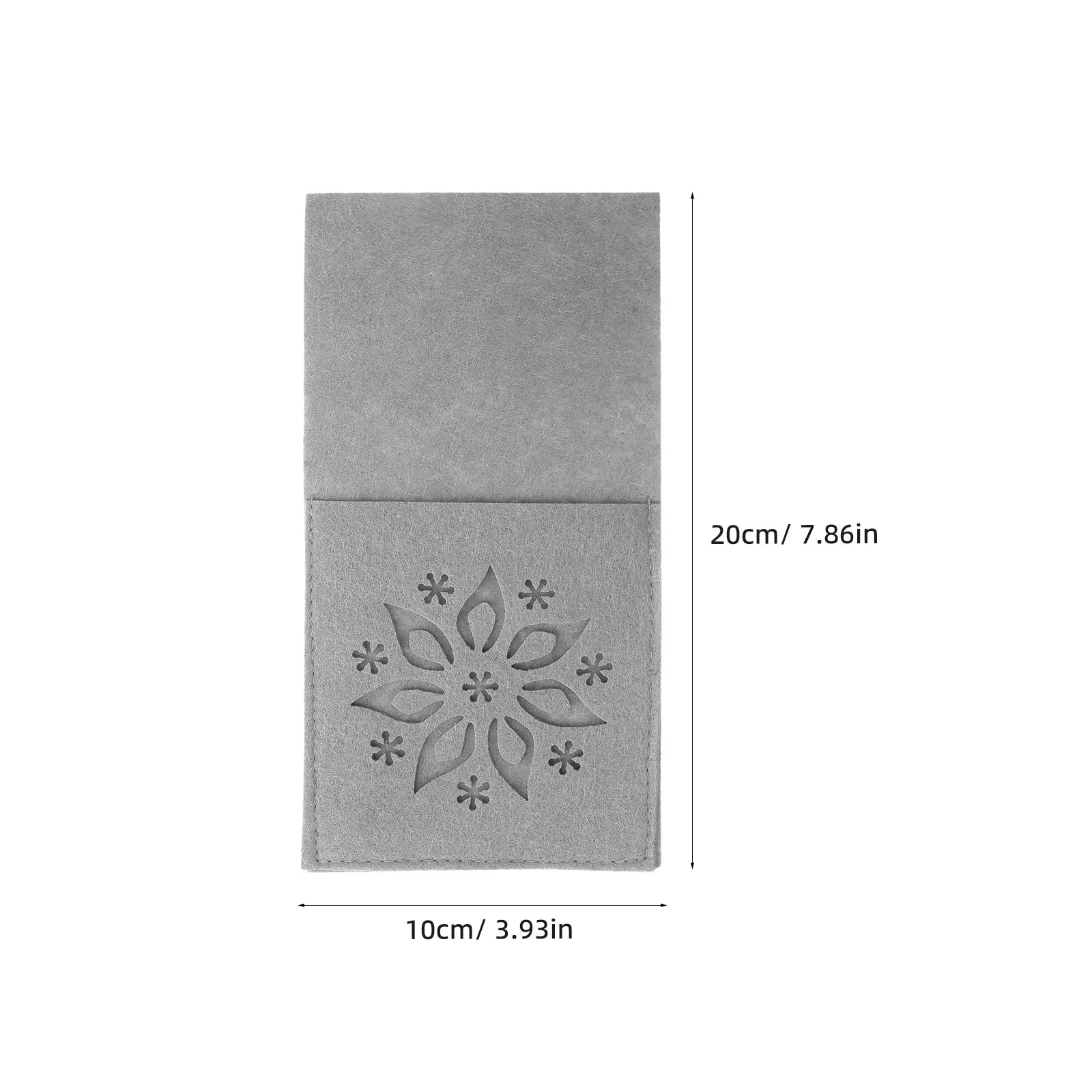 8Pcs Christmas Silverware Bags Rustic Utensil Pouches Cutlery Organizer Fork Spoon Holder Tableware Sleeve Festive Dinner